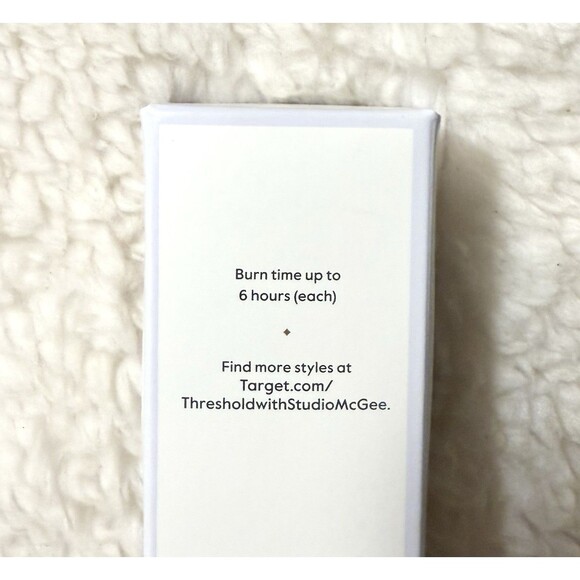 8pk Unscented 10” Tapered Candles Hexagon Shape Threshold with Studio McGee NEW - Picture 3 of 3